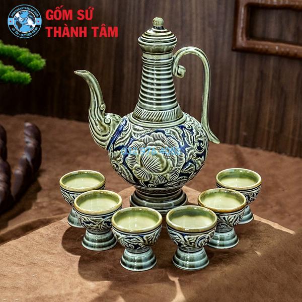 Nậm Rượu Cổ Dáng Cao