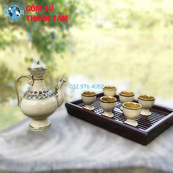 Nậm Rượu Cổ Dáng Cao
