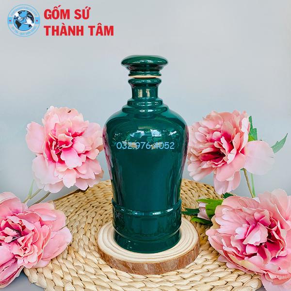 Nậm Rượu Dáng Trụ Cao Bóng