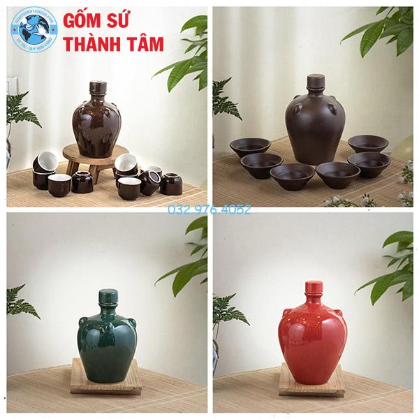 Nậm Rượu Vấu Dáng Tròn