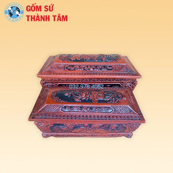 Quách Tiểu Hoa Sen Khắc Nổi