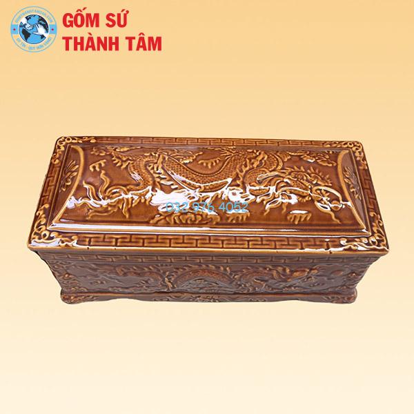 Quách Tiểu Rồng Nâu 1 Mái Khắc Nổi