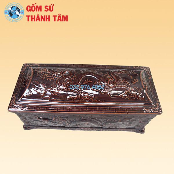 Quách Tiểu Rồng Nâu 1 Mái Khắc Nổi