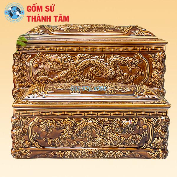 Quách Tiểu Rồng Vàng Khắc Nổi