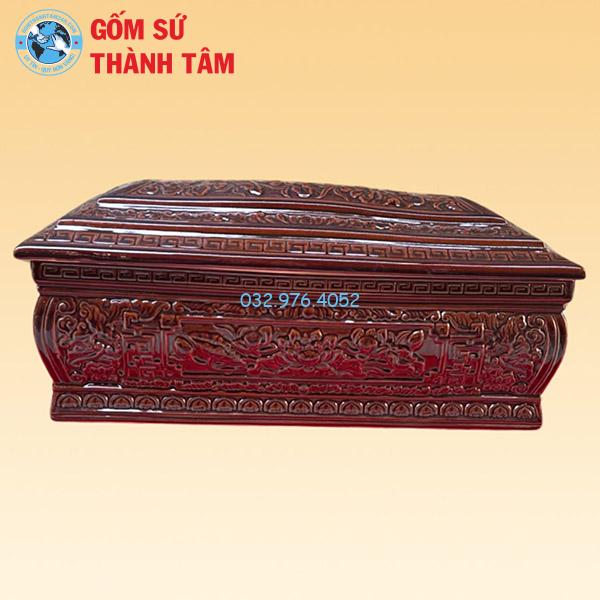 Quách Tiểu Sen Nâu 1 Mái Khắc Nổi