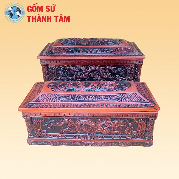 Quách Tiểu Trơn Rồng Trầu Mặt Nguyệt Khắc Nổi