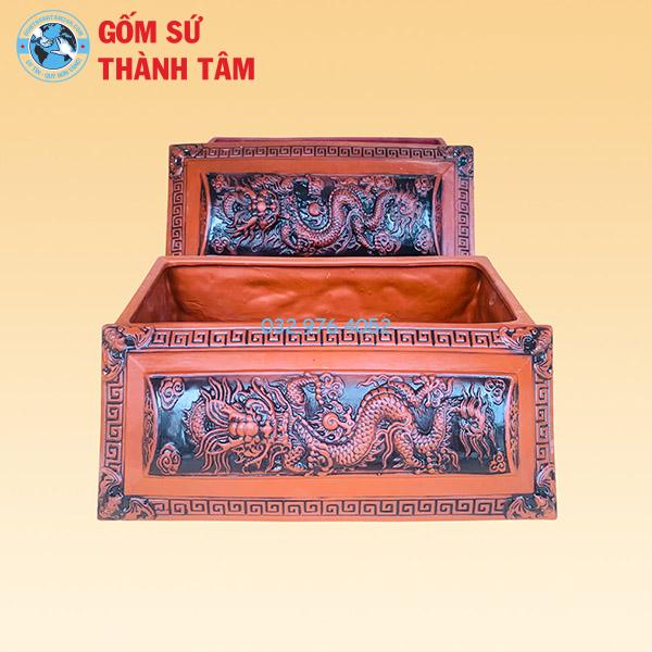 Quách Tiểu Trơn Rồng Trầu Mặt Nguyệt Khắc Nổi
