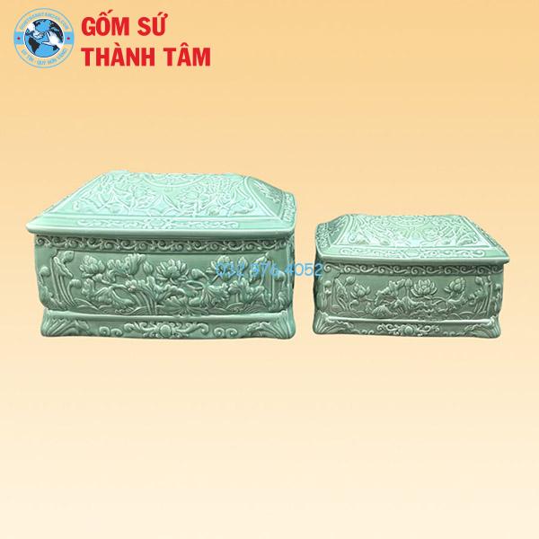 Quách Tiểu Xanh Ngọc 1 Mái Khắc Nổi