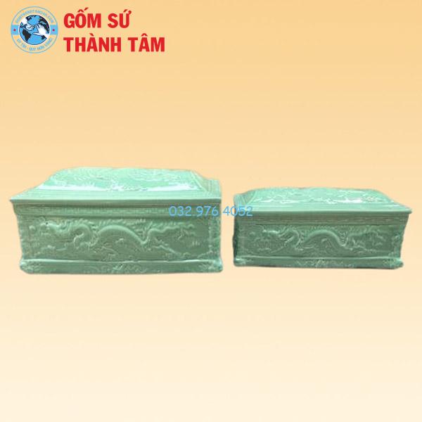 Quách Tiểu Xanh Ngọc 1 Mái Khắc Nổi