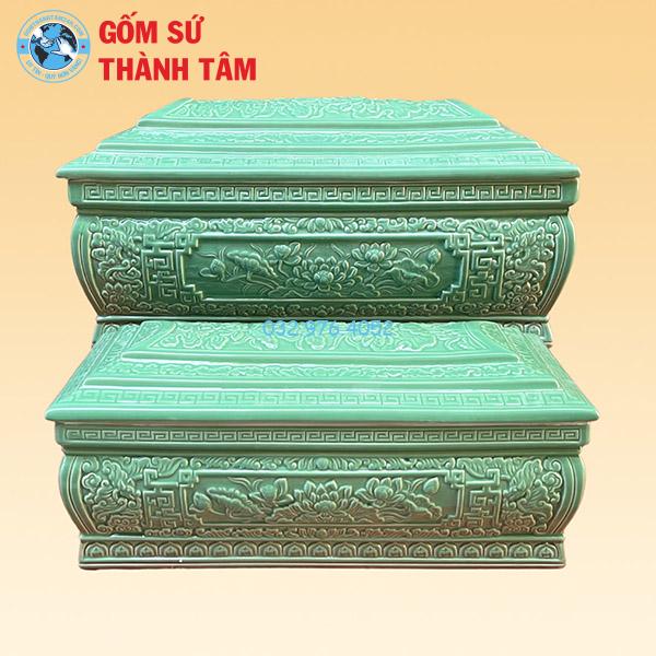 Quách Tiểu Xanh Ngọc 1 Mái Khắc Nổi