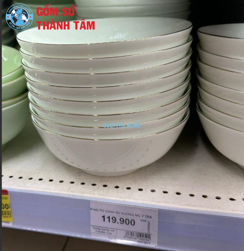 Tô sứ trắng bát tràng
