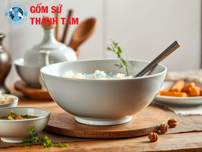 Tô sứ trắng bát tràng