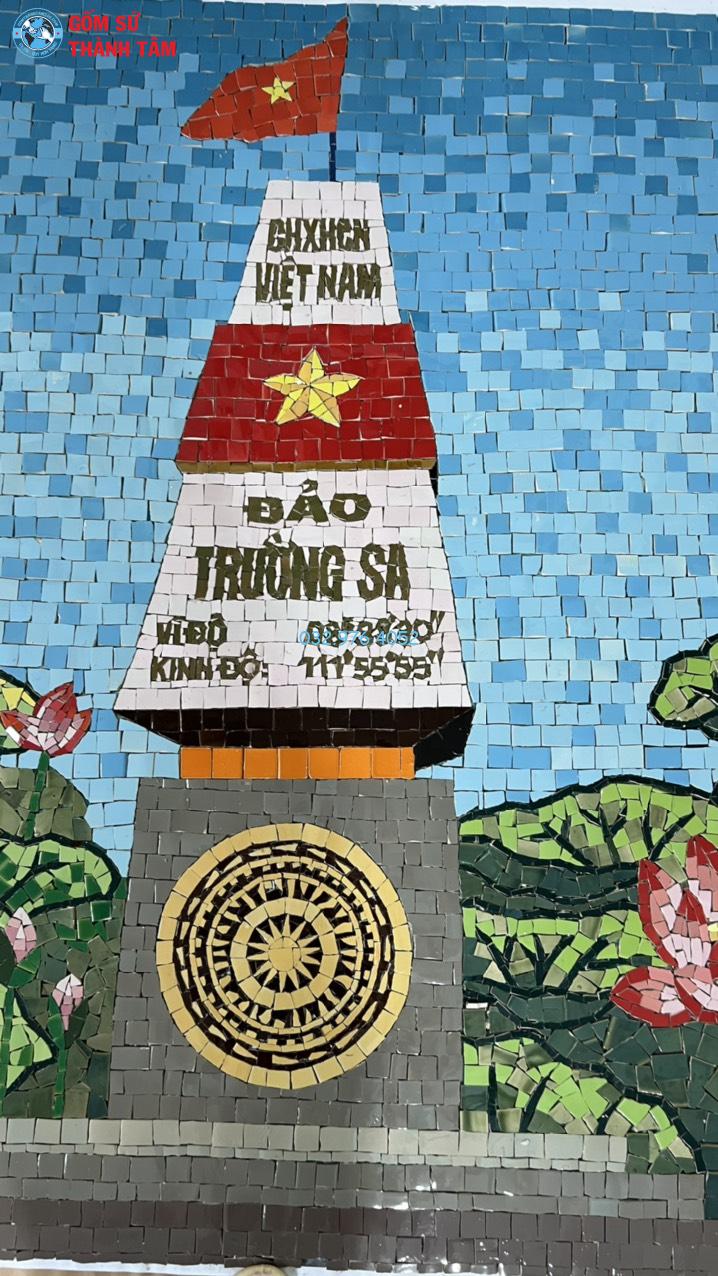 Tranh gốm Mosaic đảo trường sa