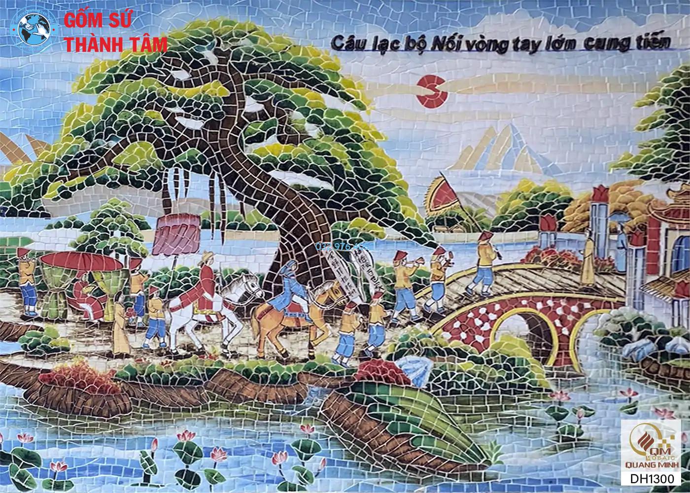 Tranh gốm Mosaic vinh quy bái tổ