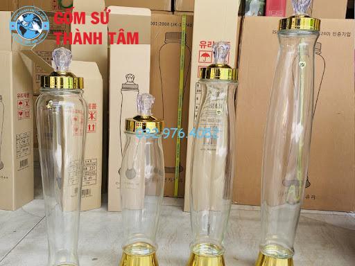 Bình thủy tinh có nhiều dung tích khác nhau