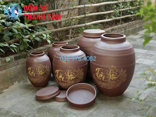 Bình rượu sâm bằng sành giúp giữ nhiệt tốt hơn