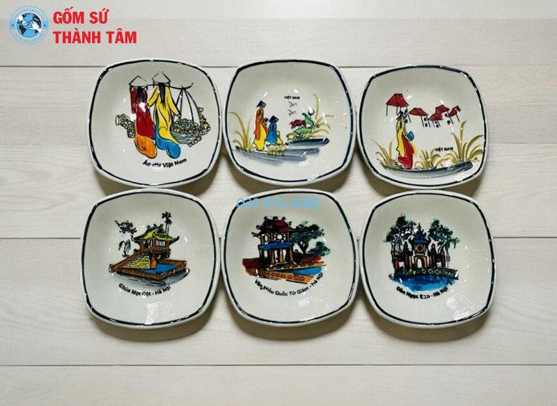 Đĩa sứ kết hợp yếu tố nghệ thuật đương đại là xu hướng được nhiều người lựa chọn