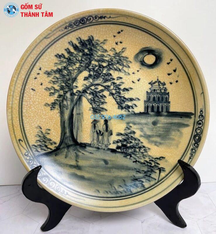 Đĩa sứ lưu niệm Hà Nội – Món quà lưu giữ dấu ấn Thủ đô