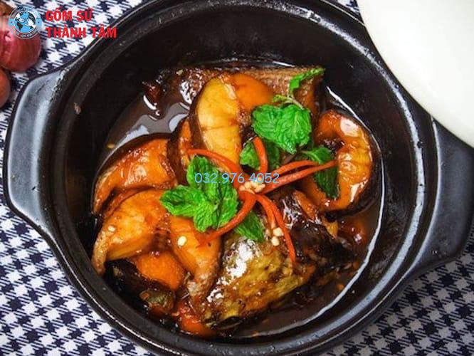 Nồi đất kho cá bếp từ