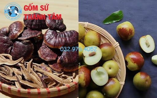 Kết hợp nấm lim xanh với táo tàu